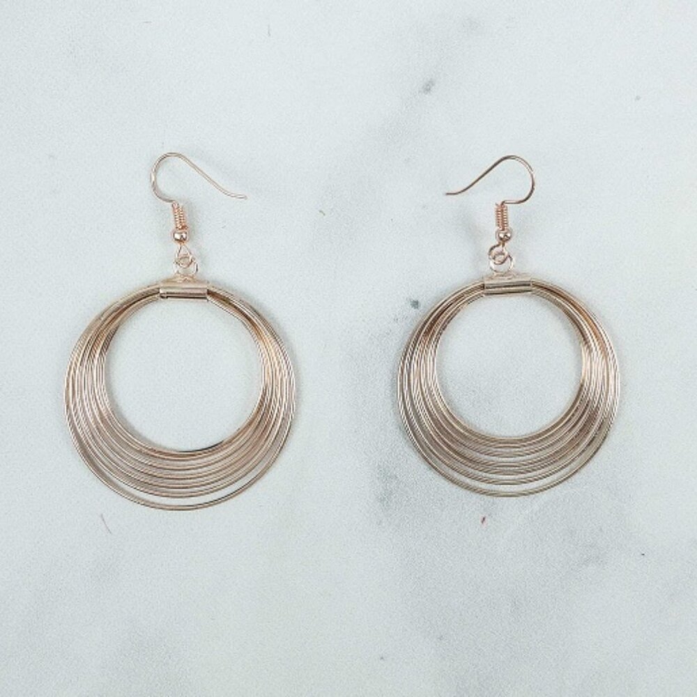 Gold Circle Earrings